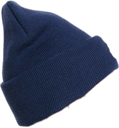Peak Beanie Unisex Beanie Knitted in Blue color