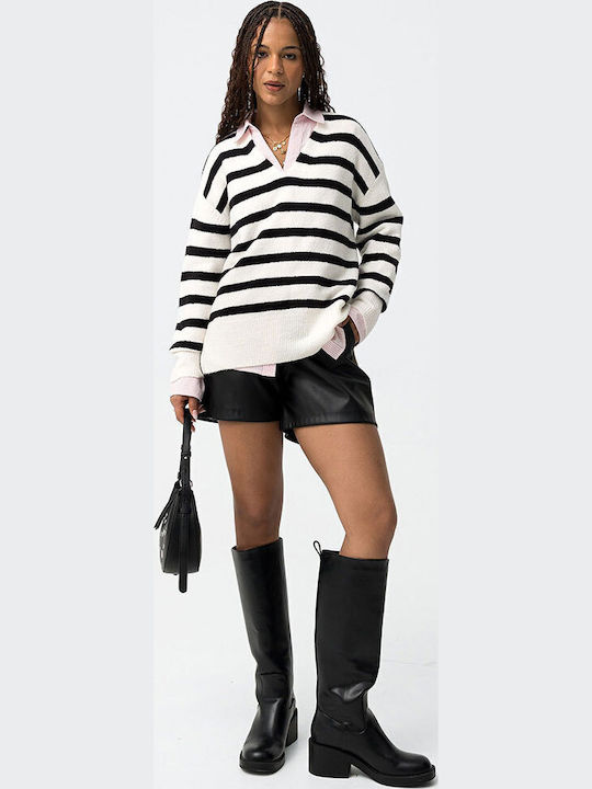 Women's Long Sleeve Ecru Sweater