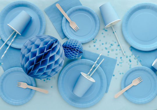 Plastic Light Blue Party Tablecover 137×183cm