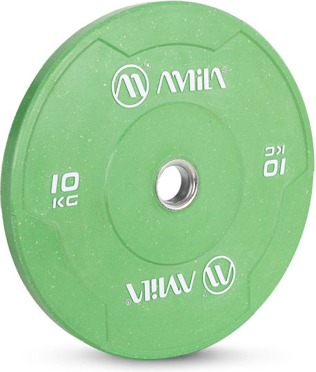 AMILA Olympic Type Metal Strength Training Plate 1 x 10kg Φ50mm With Handles