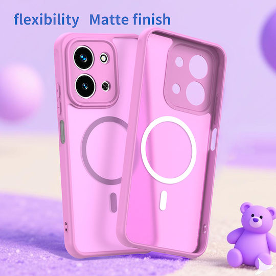 Techsuit Halofrost Ii Umschlag Rückseite Kunststoff Rosa (Redmi 15C 4G)