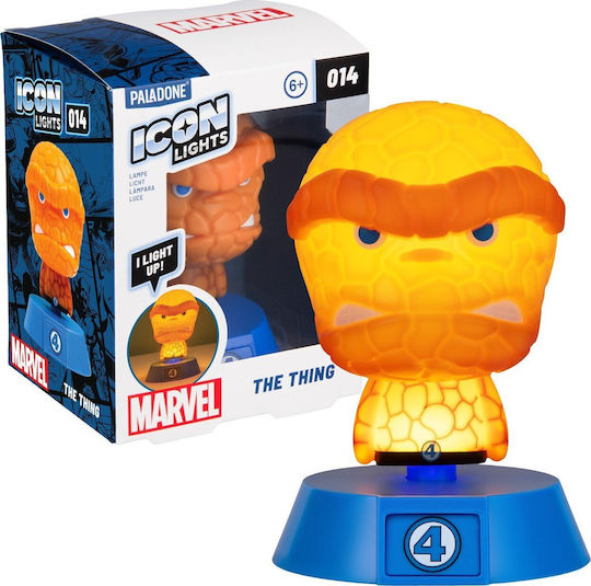Paladone Icons Marvel Fantastic 4 Thing Table Lamp Pp14791mu