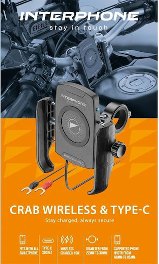 Interphone Mount Phone Motorcycle with Adjustable Arm for Steering Wheel