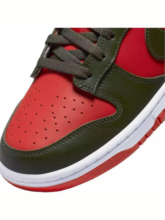 Dunk Low Retro Sneakers Mystic Red / Cargo Khaki