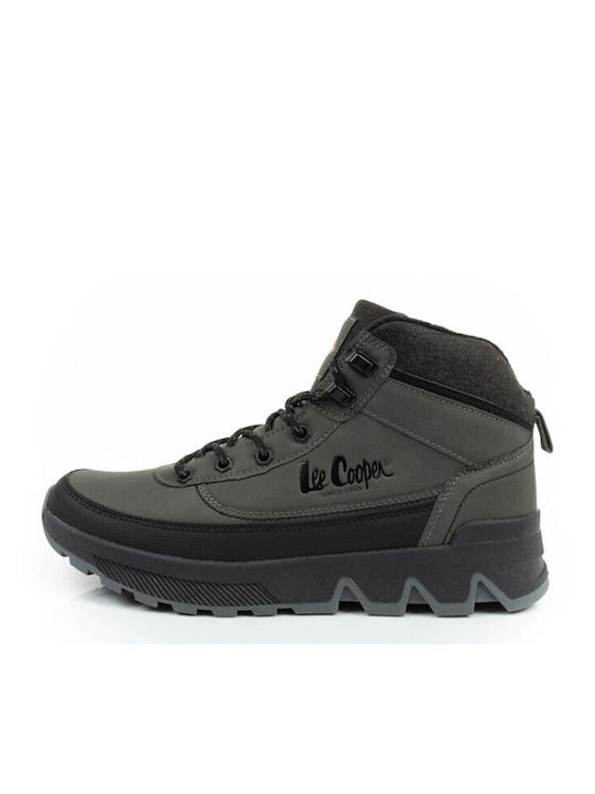 Leder Gray Chelsea Stiefeletten