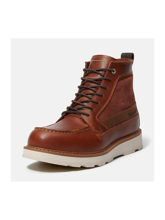 Britton Mills Mid Lace Up Tabac Brown Men's Boots Waterproof