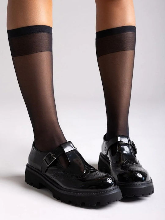 Mocasini dama în culoarea Negru