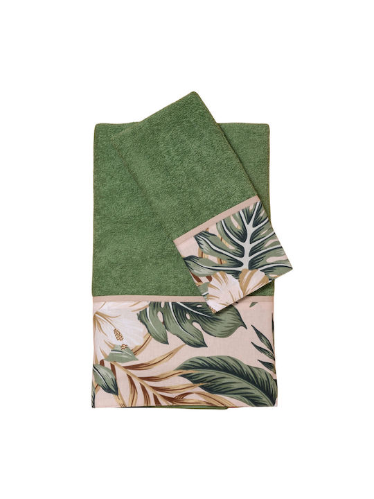 abo Комплект Бебешки Кърпи 2бр Tropical Leaves Тегло 350гр/м²