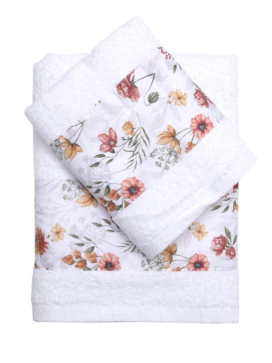 Viopros Set of Baby Towels 2pcs Robin Pink Weight 480gsm