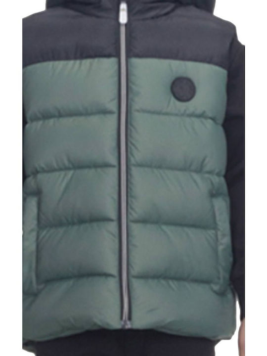 Kids' Casual Jacket Sleeveless with Hood Green