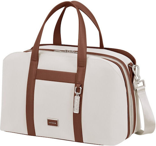 Samsonite Image Biz Σακ Βουαγιάζ Λευκό Υφασμάτινο