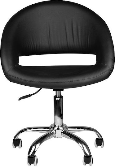 Salon Tech Wheeled Stool Black