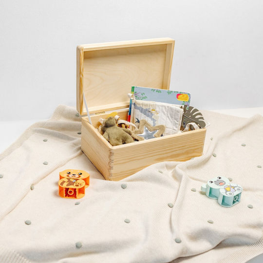 Creative Deco Große Holzbox mit Deckel Dekoration 30 x 20 x 13 cm + 1 cm ohne Griff