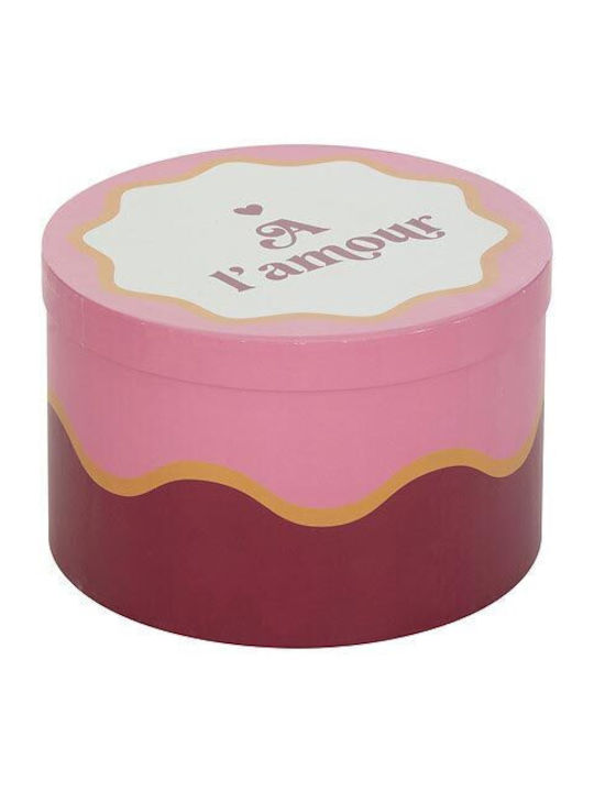 Plastic Storage Box with Lid Red 25x25cm 4pcs