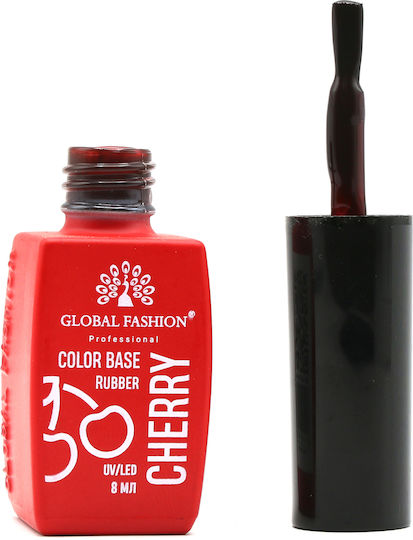Global Fashion Base Coat / Top Coat για Απλά Βερνίκια Rubber 8ml