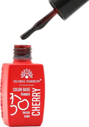 Global Fashion Base Coat / Top Coat για Απλά Βερνίκια Rubber 8ml