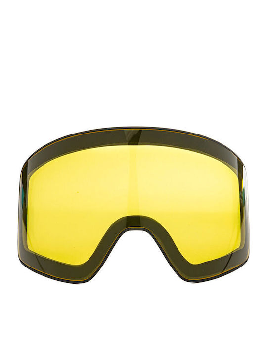 Horsefeathers Ski- und Snowboardbrille für Erwachsene Schwarz mit rotem Spiegelfilmer