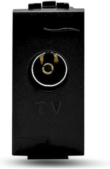 Geyer Μηχανισμός Πρίζας Tv 9,5mm Γραφίτης