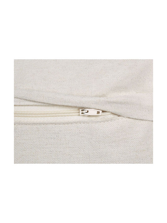 Beliani Μαξιλάρι Καναπέ Azalia από 100% Βαμβάκι White 45x45εκ.