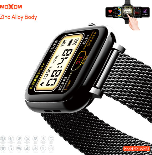 Moxom Mx-wh24 Smartwatch with Heart Rate Monitor (Pink)