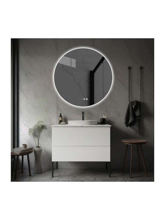 Futura Round Bathroom Mirror Led Touch 60x60cm