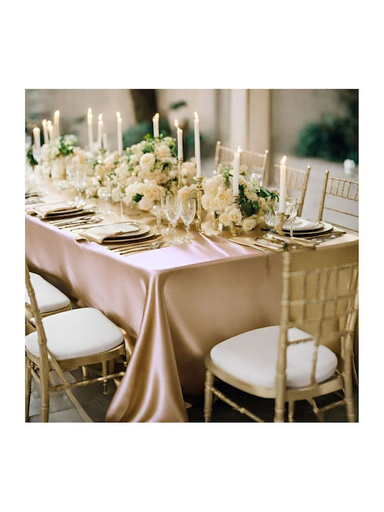 Kotonia Home Tablecloth Cotton Beige 180x300cm