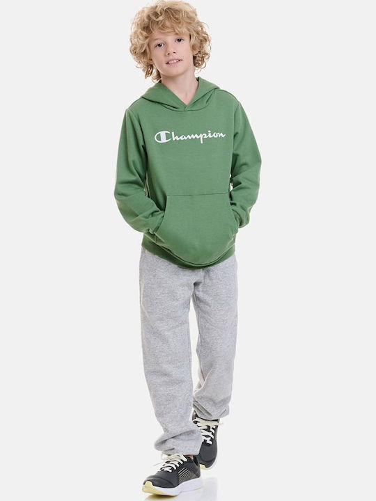 Kids Sweatshirt with Hood Green