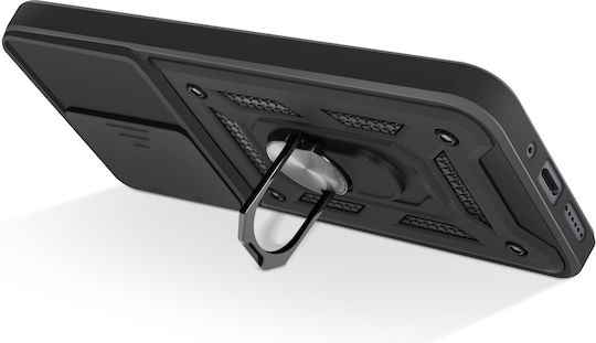 Mayaxess Hülle Xiaomi Redmi 15 5G Magnetischer Drehbarer Ring Kameraabdeckung Schwarz