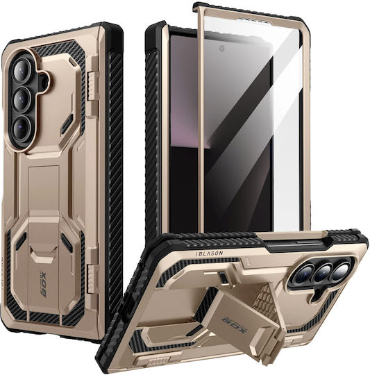 I-blason Case Galaxy Z Fold 7 Armorbox Collection Tempered Glass Kickstand Gold
