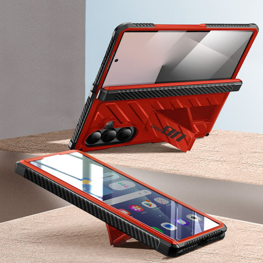 Supcase Case Screen Protector Galaxy Z Fold 7 Hinge Stand Red