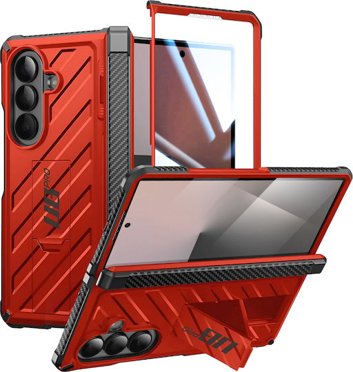 Supcase Case Screen Protector Galaxy Z Fold 7 Hinge Stand Red