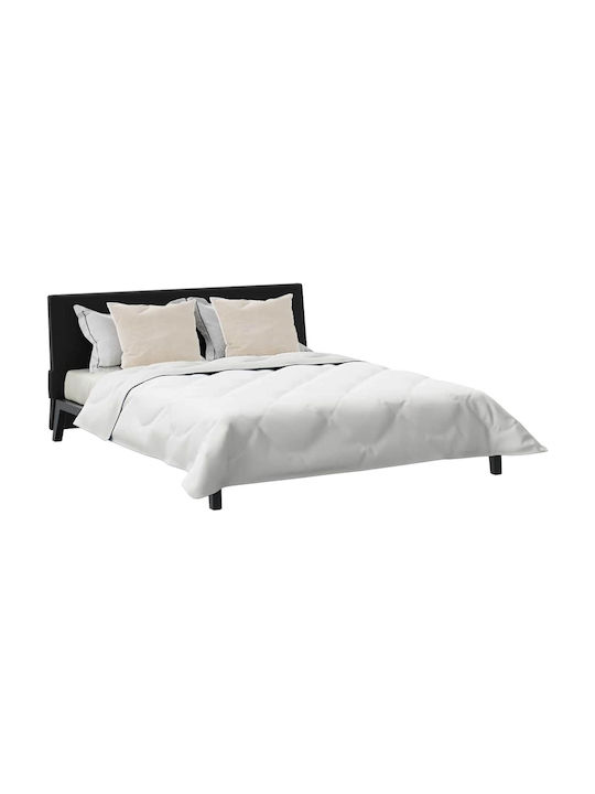 vidaXL Duvet Cover Set King Size with 2 Pillowcases 260x220 White