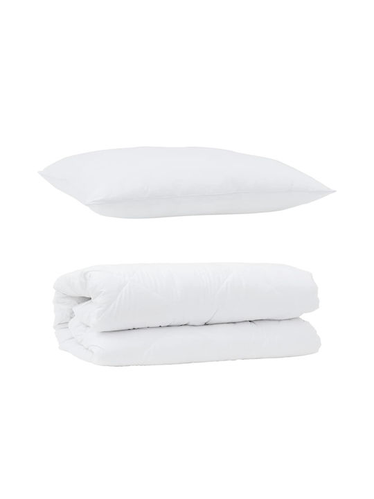 vidaXL Set Pătură Canapea 135x200 cm Alb
