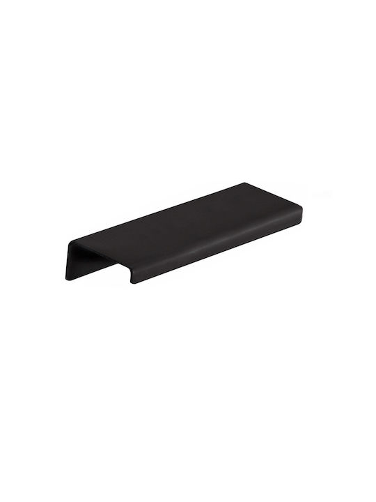 Viometale 05.78 Handle Furniture Flush Handle made of Metallic Matte Black 38mm (Center Distance 96mm) 1pcs