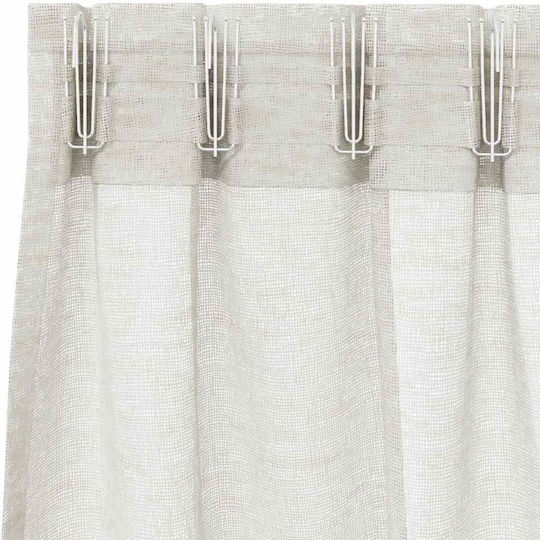 vidaXL vidaXL Set Vorhänge Fenster mit Bleistiftfalten Beige 140x175cm