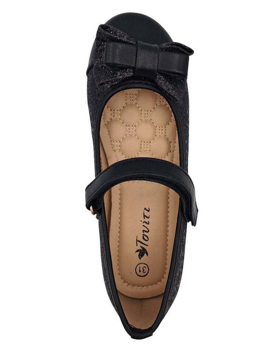 Balerini copii Anatomic cu închidere Hoop & Loop Negre