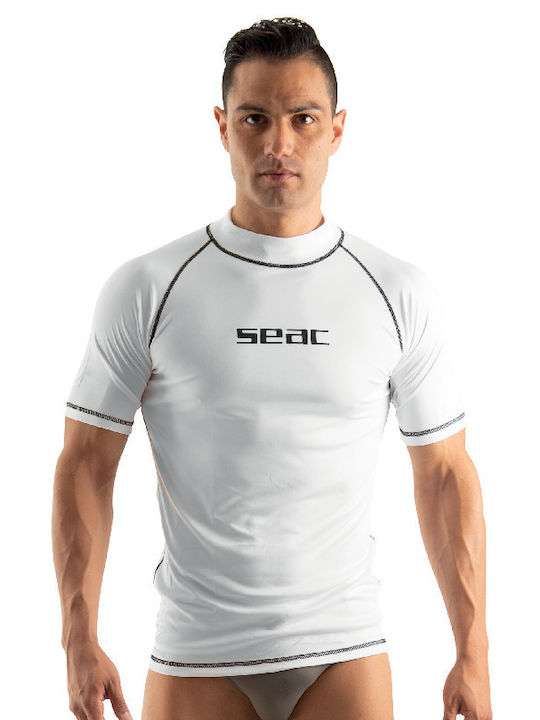Seac T-Sun Men's Short Sleeve Sun Protection Shirt White
