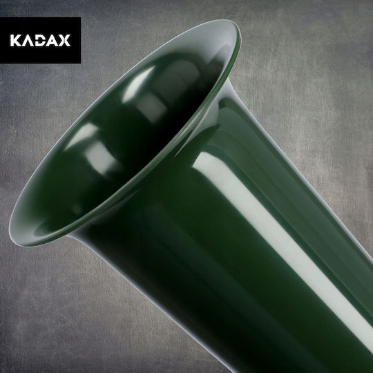 Kadax Vază Sticlă Cimitir 30cm Flori Artificiale Țepușă Verde