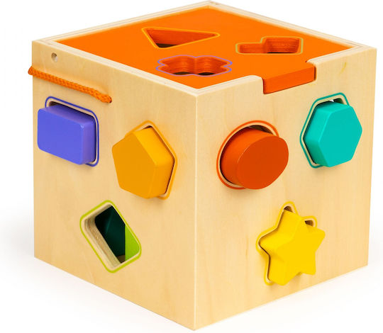 Smartic Shape Sorting Toy made of Wood for 18++ Months (Various Designs/Assortments of Designs) 1pc