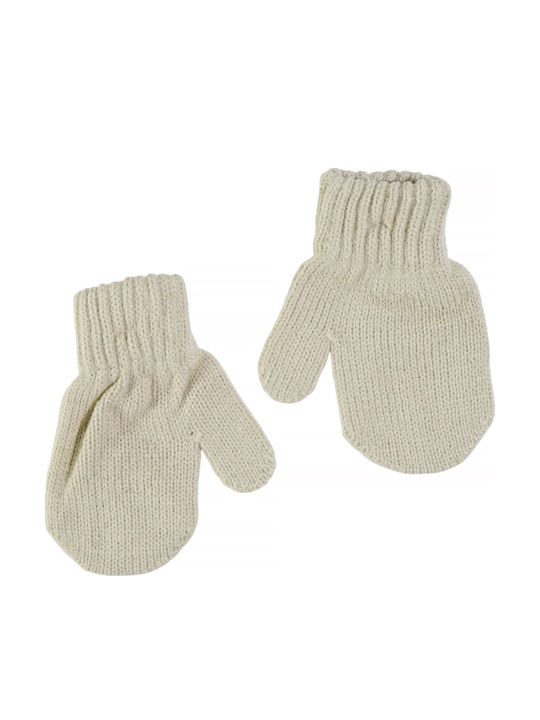 Kids Beanie Set with Scarf & Gloves Knitted Burgundy