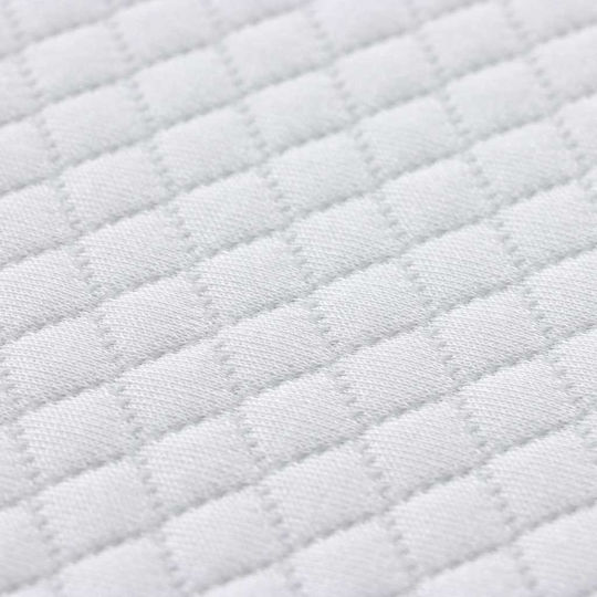 vidaXL Protecție pentru Saltea Semi-dublu Alb 120x200cm