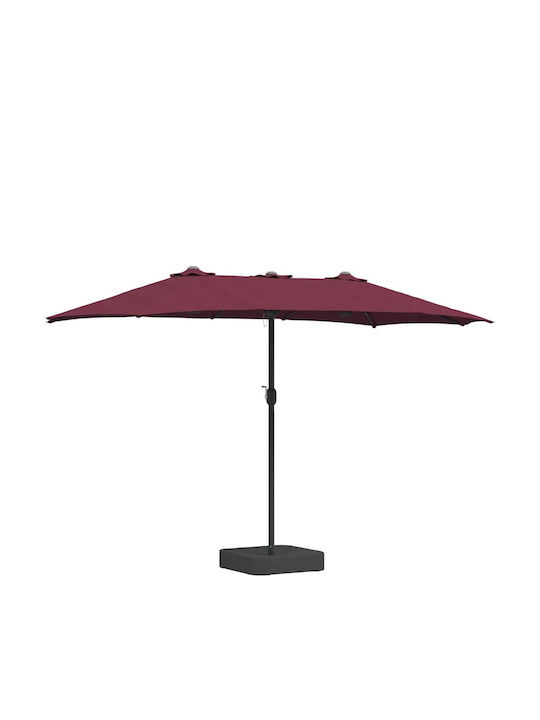 Umbrelă Din Aluminiu Burgundy 3.85x2.09xÎnălțime2.44m