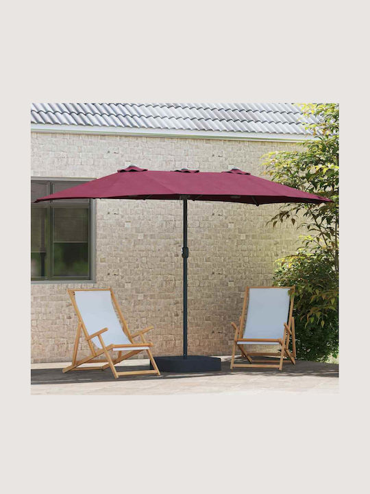 Umbrelă Din Aluminiu Burgundy 3.85x2.09xÎnălțime2.44m