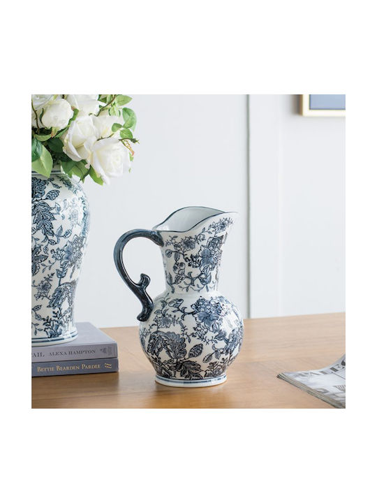 Artekko Decorative Vase Melania Blue 24x16.5x31cm