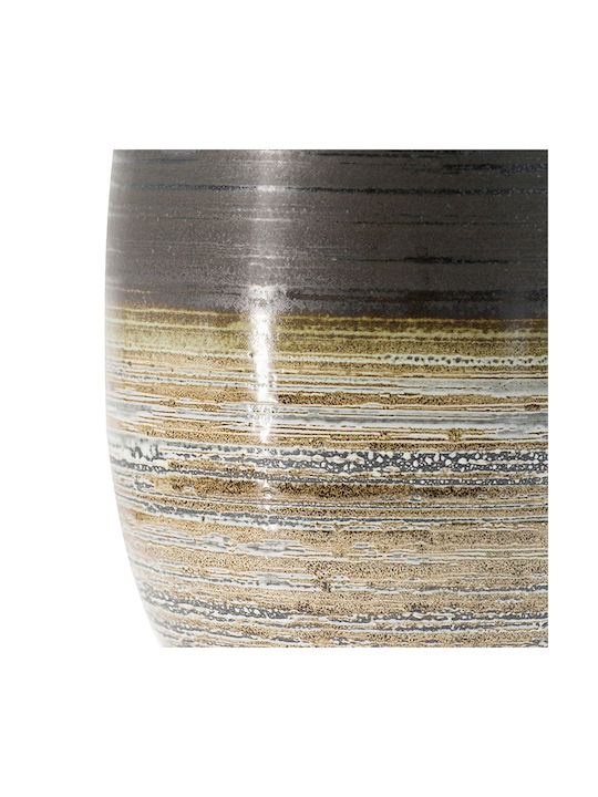Artekko Evlub Dekorative Keramikvase Braun Bronze 18,5x18,5x28 cm