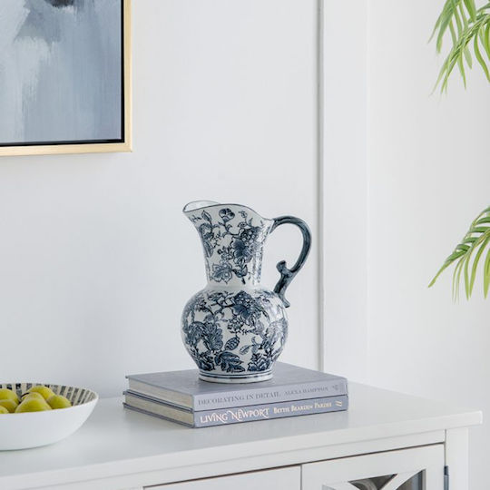 Artekko Decorative Vase Melania Blue 24x16.5x31cm