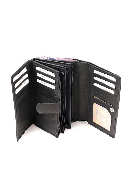 Small Leather Women's Wallet Classic Black