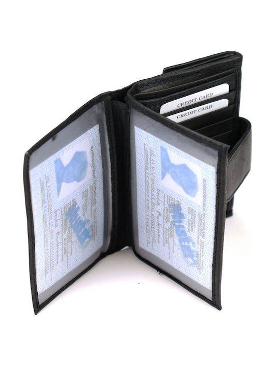 Small Leather Women's Wallet Classic Black