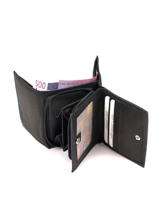 Small Leather Women's Wallet Classic Black