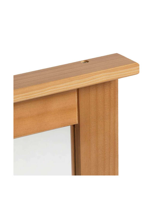 vidaXL Oglindă de Perete cu Maro Ramă din Lemn 70x55.5cm 1buc
